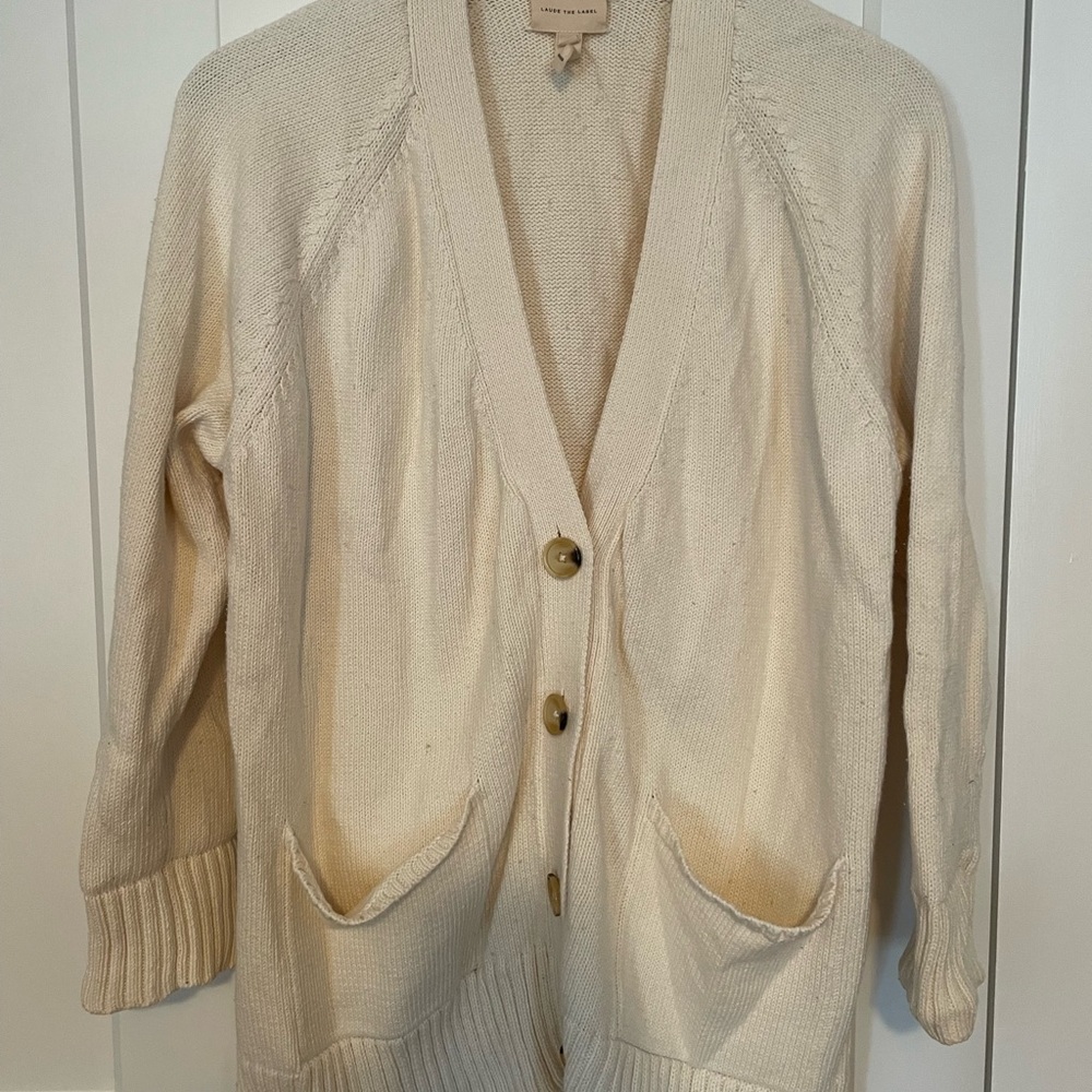 Laude the Label Cream Women's Cardigan